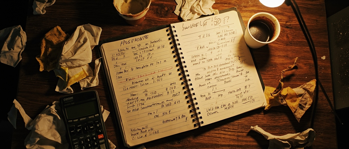 Cuaderno de registro manual de hotel desordenado con apuntes de pagos por Yape sin verificar