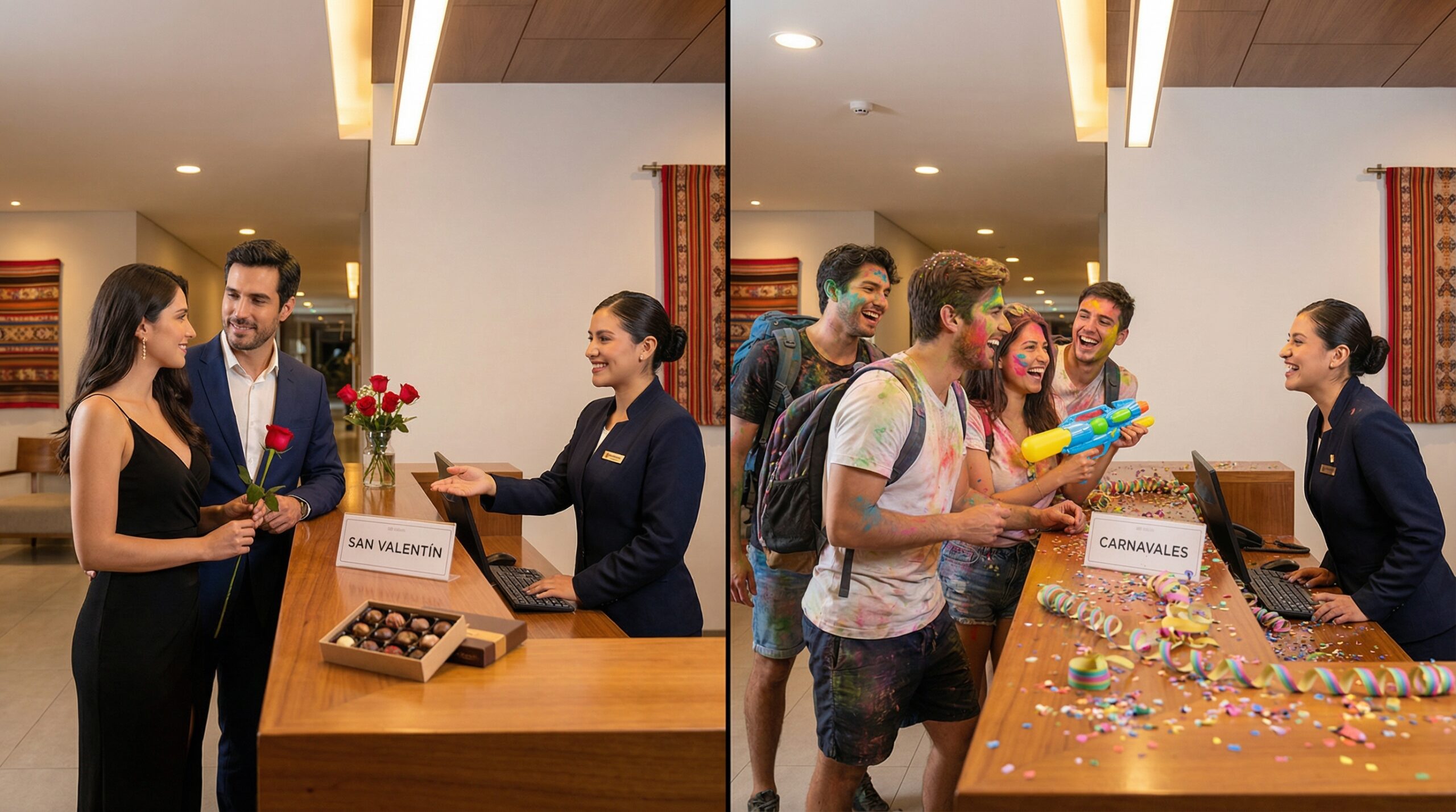 La composición dividida (Recepción Romántica vs. Carnavalera)