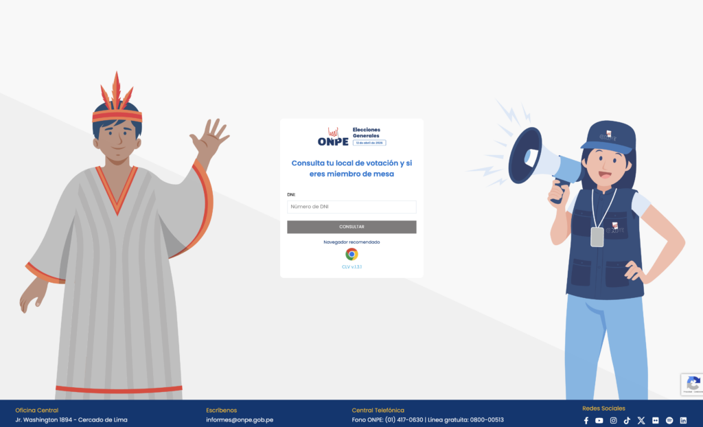 Miembro de Mesa ONPE